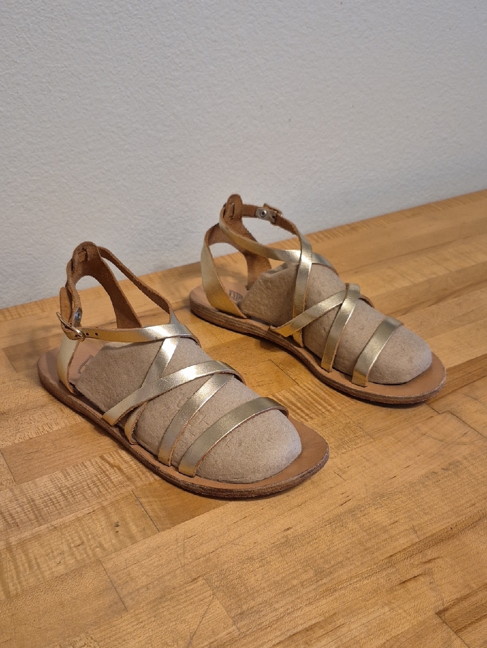 Ancient Greek Sandals Gold Made In Greece